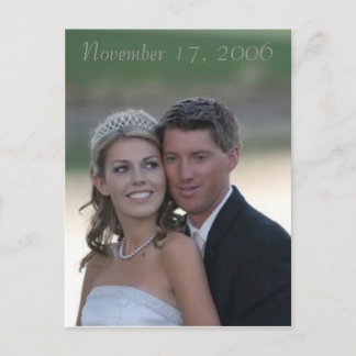 Hochzeit, 17. November 2006 Postkarte