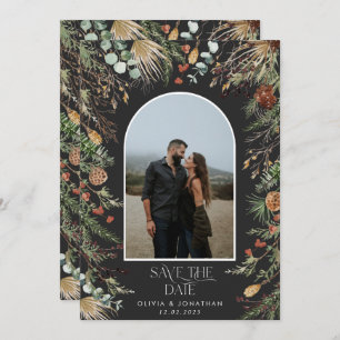 Hochzeit 1 Foto Bogen Aquarell botanische Blüte Save The Date