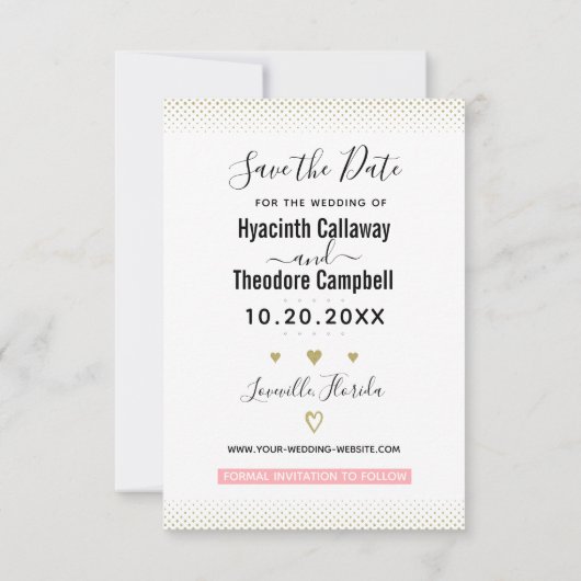 Hochzeit 2020 Kalender Rosa Rosa 3 Fotos Save The Date (Rückseite)