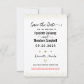 Hochzeit 2023 Kalender Rosa Rosa 3 Fotos Save The Date (Rückseite)