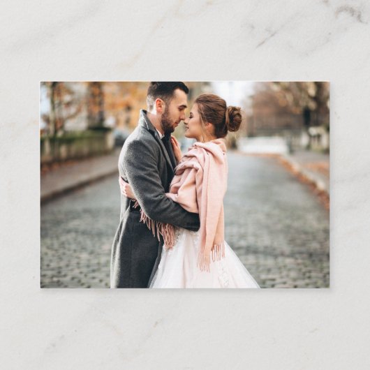 Hochzeit 2 QR UAWG Details Foto Dusty Rose Begleitkarte (Rückseite)