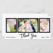 Hochzeit 3 Foto Bild Schwarz-weiß Danke (Vorne/Hinten)