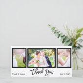 Hochzeit 3 Foto Bild Schwarz-weiß Danke (Stehend Vorderseite)
