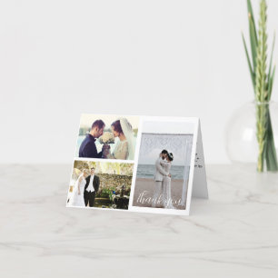 Hochzeit 3 - FotoCollage Dankeskarte