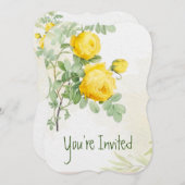 Hochzeit 50 Jahre Jubiläum Asters Garden Blume Einladung (Vorne/Hinten)