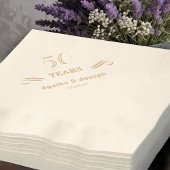 Hochzeit 50 Jahre Servietten Mit Folie