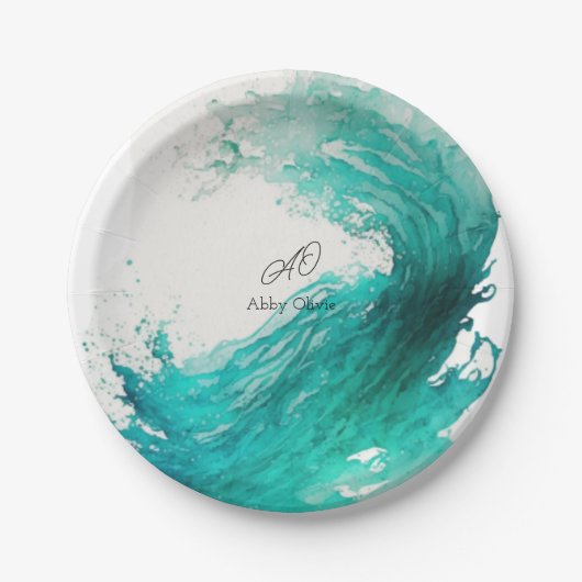 Hochzeit abstrakt pappteller (Vorderseite)