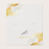 Hochzeit abstrakt visitenkarten (Außenseite Aufgefaltet)