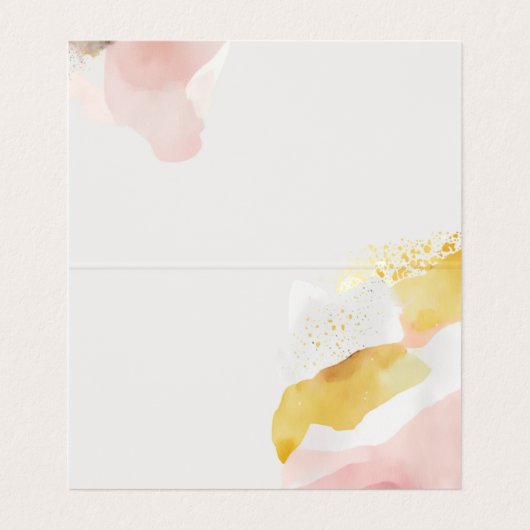 Hochzeit abstrakt visitenkarten (Innenseite Aufgefaltet)