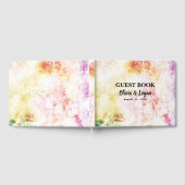 Hochzeit abstrakter Frühlingsfarben Gästebuch (Voll)