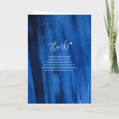 Hochzeit abstrakter Kunst in Sapphire Programm (Rückseite)