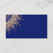 Hochzeit abstrakter Mandala-Ostasian-Spitze rund u Platzkarte (Rückseite)