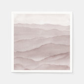 Hochzeit abstrakter staubiger Rose Serviette (Vorderseite)