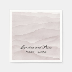 Hochzeit abstrakter staubiger Rose Serviette
