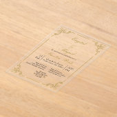 Hochzeit Acryleinladungen (Ablage )