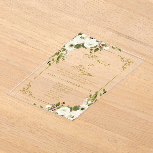 Hochzeit Acryleinladungen (Ablage )