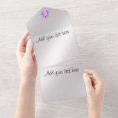 Hochzeit all in one einladung (Abreißtisch)