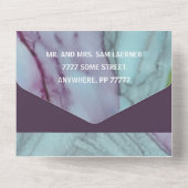 Hochzeit alles n eine Einladung Fresh Florals (Rückseite)