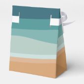 Hochzeit am abstrakten Ozean Geschenkschachtel (Rückseite)