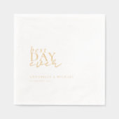 Hochzeit am besten Tag je Servietten Mit Folie (Vorderseite)