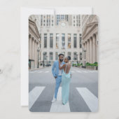 Hochzeit am blauen Meer Einladung (Rückseite)