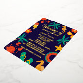 Hochzeit am blauen Meer Folieneinladung (Gedreht)