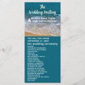 Hochzeit am Blue Sea Beach Programm (Vorderseite)