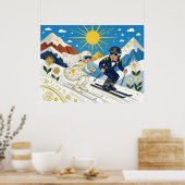 Hochzeit am Hang Poster (Küche)