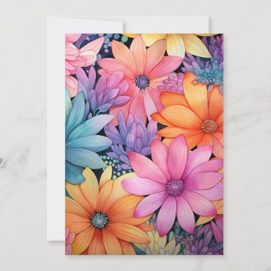 Hochzeit am hellen Array Einladung (Rückseite)