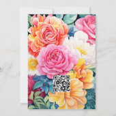 Hochzeit am hellen Array Einladung (Rückseite)