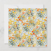 Hochzeit am hellen Blumenplatz Save The Date (Rückseite)