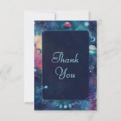 Hochzeit am Himmelbett Dankeskarte (Vorderseite)