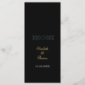 Hochzeit am Himmelbett Menükarte (Rückseite)