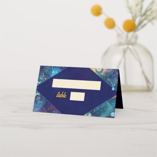 Hochzeit am Himmelbett Platzkarte (Vorderseite)