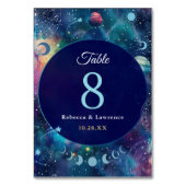 Hochzeit am Himmelbett Tischnummer (Vorderseite)