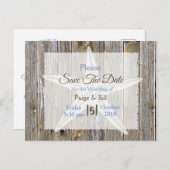 Hochzeit am Küstenfisch Das Datum der Postkarte sp (Vorne/Hinten)