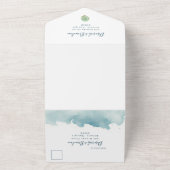 Hochzeit am Küstenstrand All In One Einladung (Außenbereich)