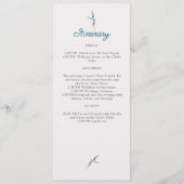 Hochzeit am Küstenstrand Programm (Rückseite)