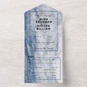 Hochzeit am Meer All In One Einladung (Innen Boden)