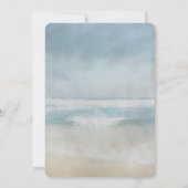 Hochzeit am Meer Einladung (Rückseite)