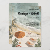 Hochzeit am Meer Einladung (Vorne/Hinten)