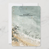 Hochzeit am Meer Einladung (Rückseite)