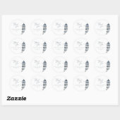 Hochzeit am Meer Runder Aufkleber (Blatt)