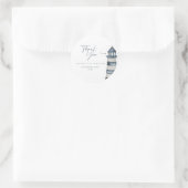 Hochzeit am Meer Runder Aufkleber (Tasche)