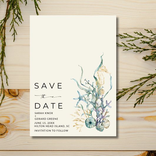 Hochzeit am Meer Save The Date