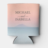 Hochzeit am Meer unter dem Himmel Dosenkühler (Vorderseite)