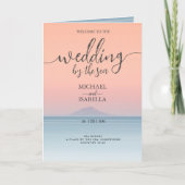Hochzeit am Meer unter dem Himmel Programm (Vorderseite)