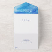 Hochzeit am Mittelmeer All In One Einladung (Außenbereich)