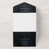 Hochzeit am Nachthimmel unter den Sternen All In One Einladung (Außenbereich)