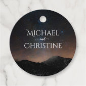 Hochzeit am Nachthimmel unter den Sternen Geschenkanhänger (Vorderseite)